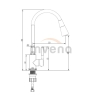 BATERIA ZLEW POGO PLUS Z RUCH, 2F WYL, CZARNA INVENA