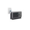 Hybrydowy system grzewczy: pompa ciepła 1F R290 Airmax3 7GT (2-9 kW) + moduł hydrauliczny Gbox + wymiennik c.w.u. do pomp ciepła Tower Grand 200 z kom