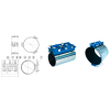 Opaska naprawcza  INOXGIS DN125 138-150 L-200mm IGE