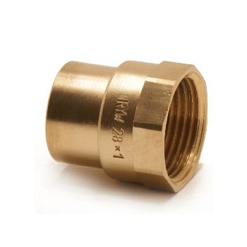 Mufa miedziana redukcyjna do lutowania 15 x 1/2" gwint wewnętrzny SANHA