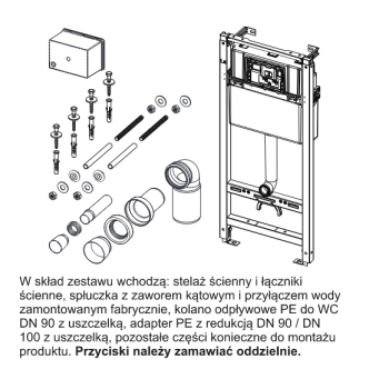 Stelaż podtynkowy do WC DUPLO 189 BASIC Schwab 674420