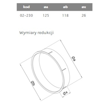 Redukcja 120/125 - ring airRoxy