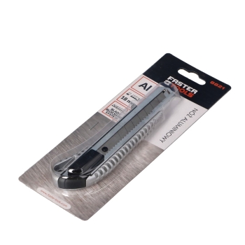 Nóż z ostrzem łamanym 18 mm metalowy FASTER TOOLS