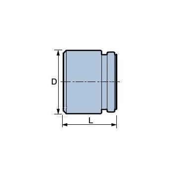 Złączka PVC 160x150mm rura PVC/kielich rury KAMIONKOWEJ WAVIN