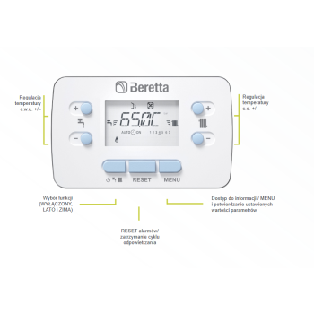 Beretta My Smart X 20R kocioł kondensacyjny jednofunkcyjny 20197309 + Regulator HiComfort T100 20193354 / 8018000405000 (27020043)