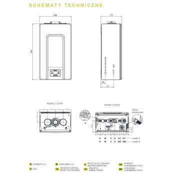 Beretta My Smart X 20R kocioł kondensacyjny jednofunkcyjny 20197309 + Regulator HiComfort T100 20193354 / 8018000405000 (27020043)