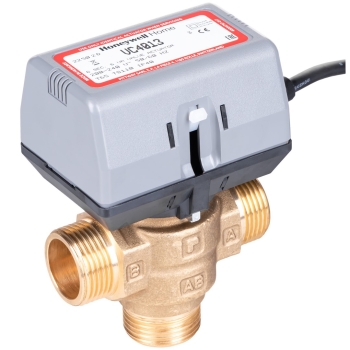 Zawór przełączający 3-drogowy 1" ( DN25 ) GZ MQ6000/U + siłownik VC4013, strefowy, sterowanie SPST HONEYWELL