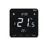 TECH Przewodowy  zasilany 230V regulator pokojowy dwustanowy (panel przedni ze szkła) czarny ST-297z v3