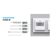 TECH Przewodowy regulator pokojowy doramkowy do listwy L-X i L-12 dedykowany CZARNY F-12b