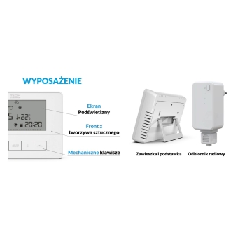 TECH Bezprzewodowy regulator pokojowy dwustanowy biały T-4.2