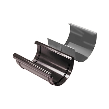Wavin Złączka rynny 130 z wkładką, Kanion PVC brąz kod 3021656