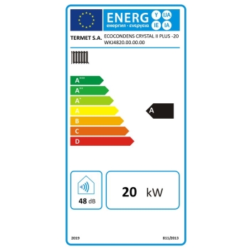 Kocioł gazowy kondensacyjny, wiszący, jednofunkcyjny ECOCONDENS CRYSTAL II PLUS 20 kW TERMET