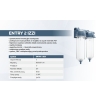 Zestaw 2 filtrów ENTRY 2 IZZI - spust wody, system click, odpowietrznik USTM