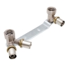 Listwa bateryjna z kolanem V do cyrkulacji 100mm 16x2x1/2 DURO SYSTEM ARKA
