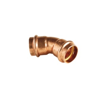 Gaz Łuk 45o Dwukielichowy 54mm IBP