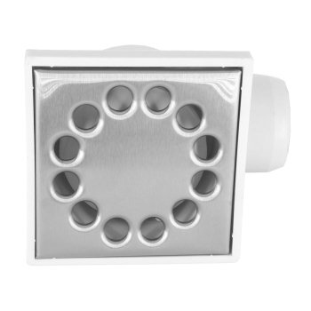 Kratka ściekowa CHROM DN50 10x10 boczna niska, bez regulacji DES