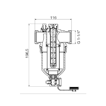 Separator zanieczyszczeń H-Pure DN32 1 1/4