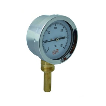 Termometr tarczowy 63 RADIALNY 120'C podejście od dołu 1/2" ( DN15 ) GOSHE